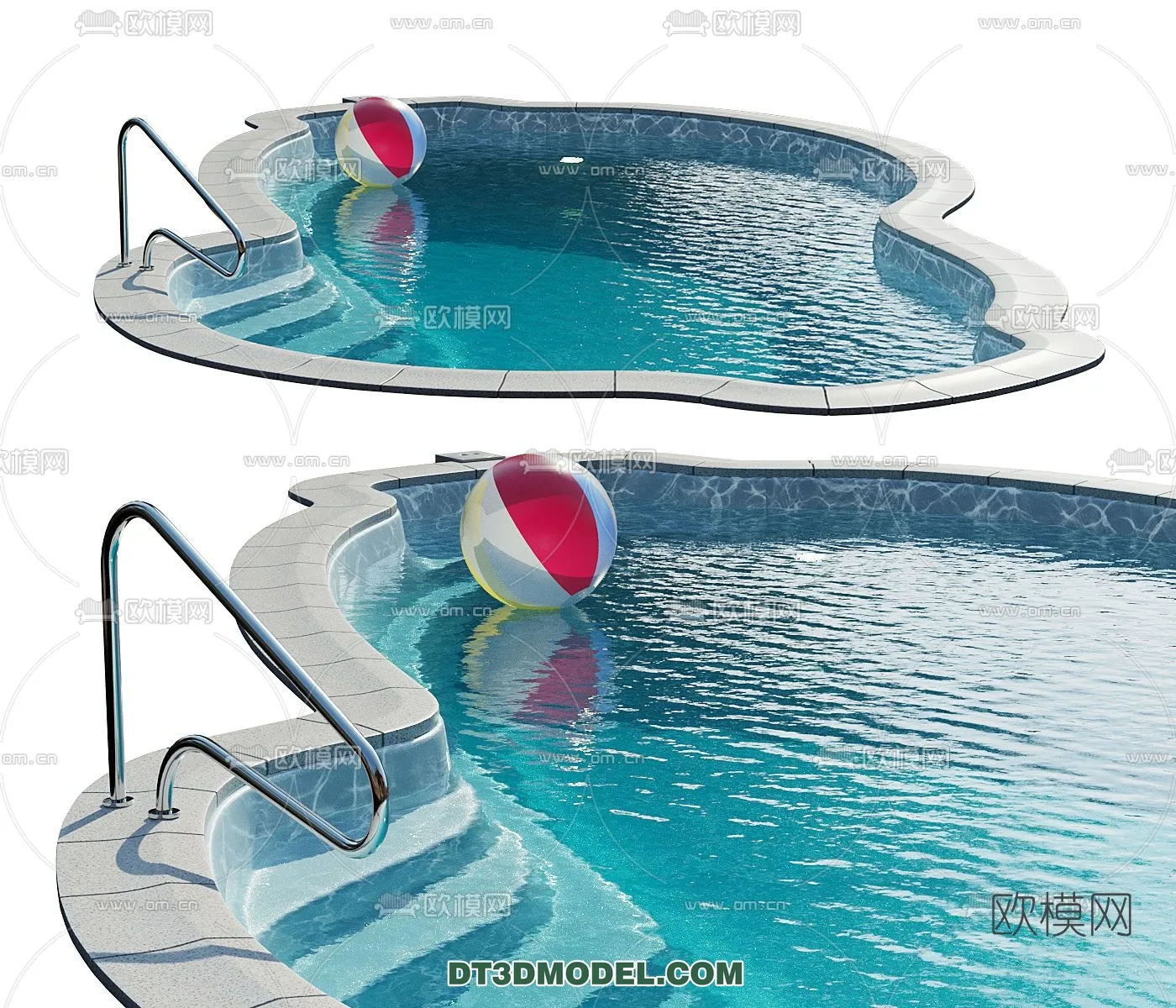 DECOR HELPER – EXTERIOR – POOL – VRAY / CORONA – 3D MODEL – 1010