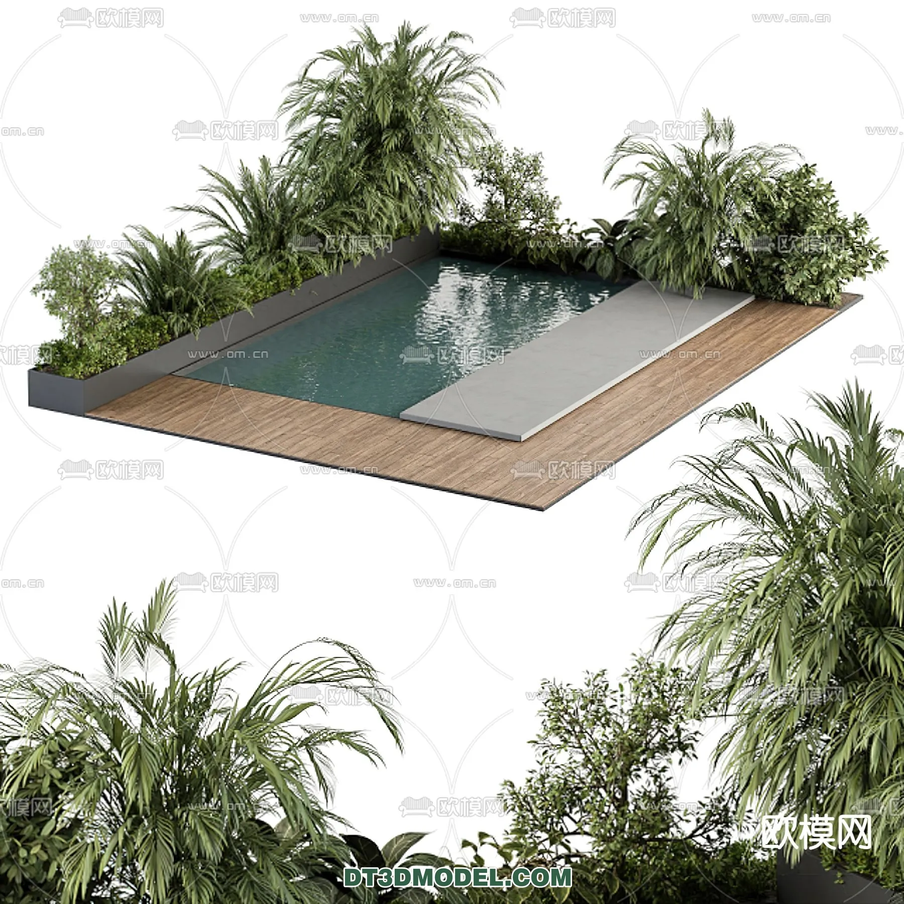 DECOR HELPER – EXTERIOR – POOL – VRAY / CORONA – 3D MODEL – 1015