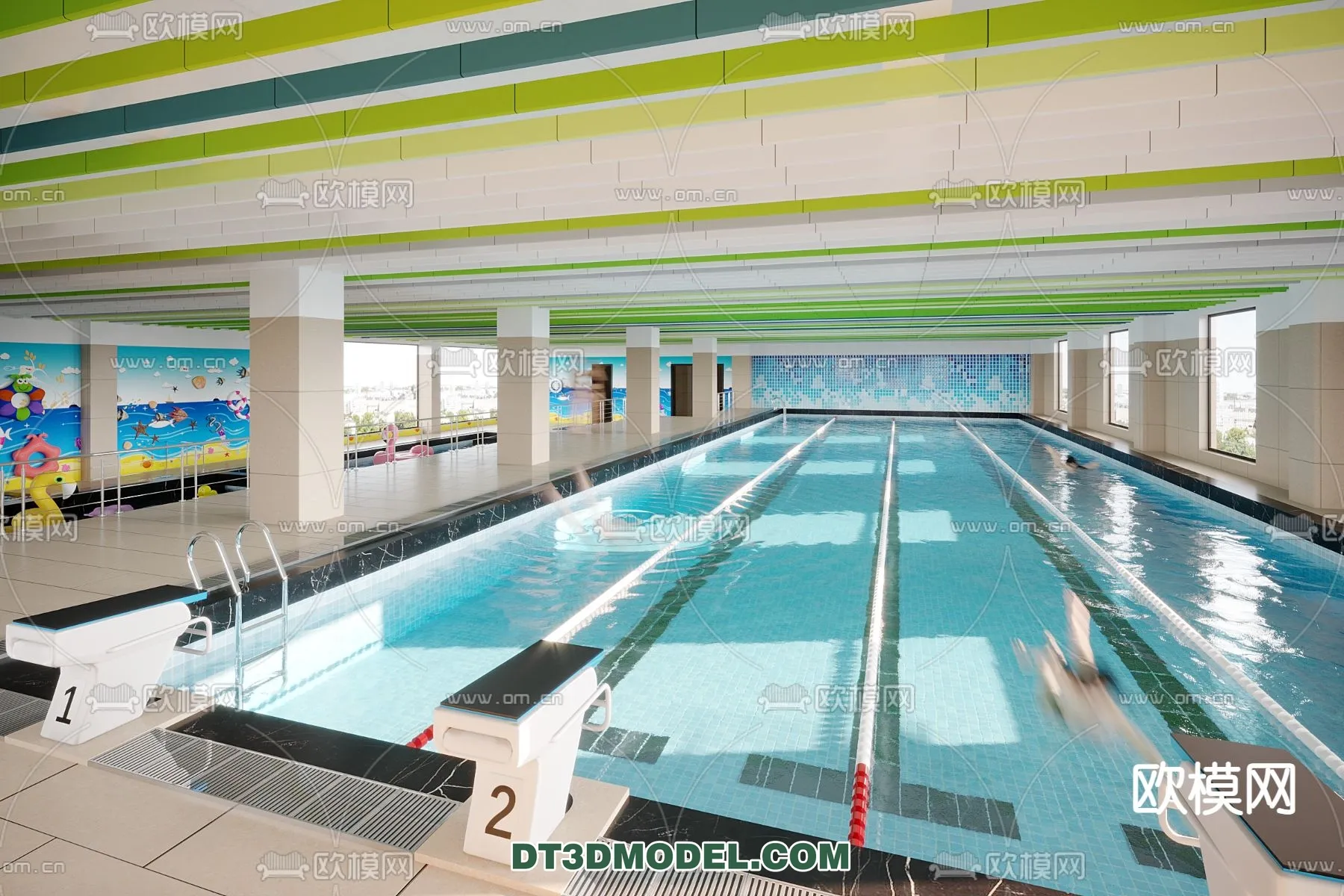 DECOR HELPER – EXTERIOR – POOL – VRAY / CORONA – 3D MODEL – 1020