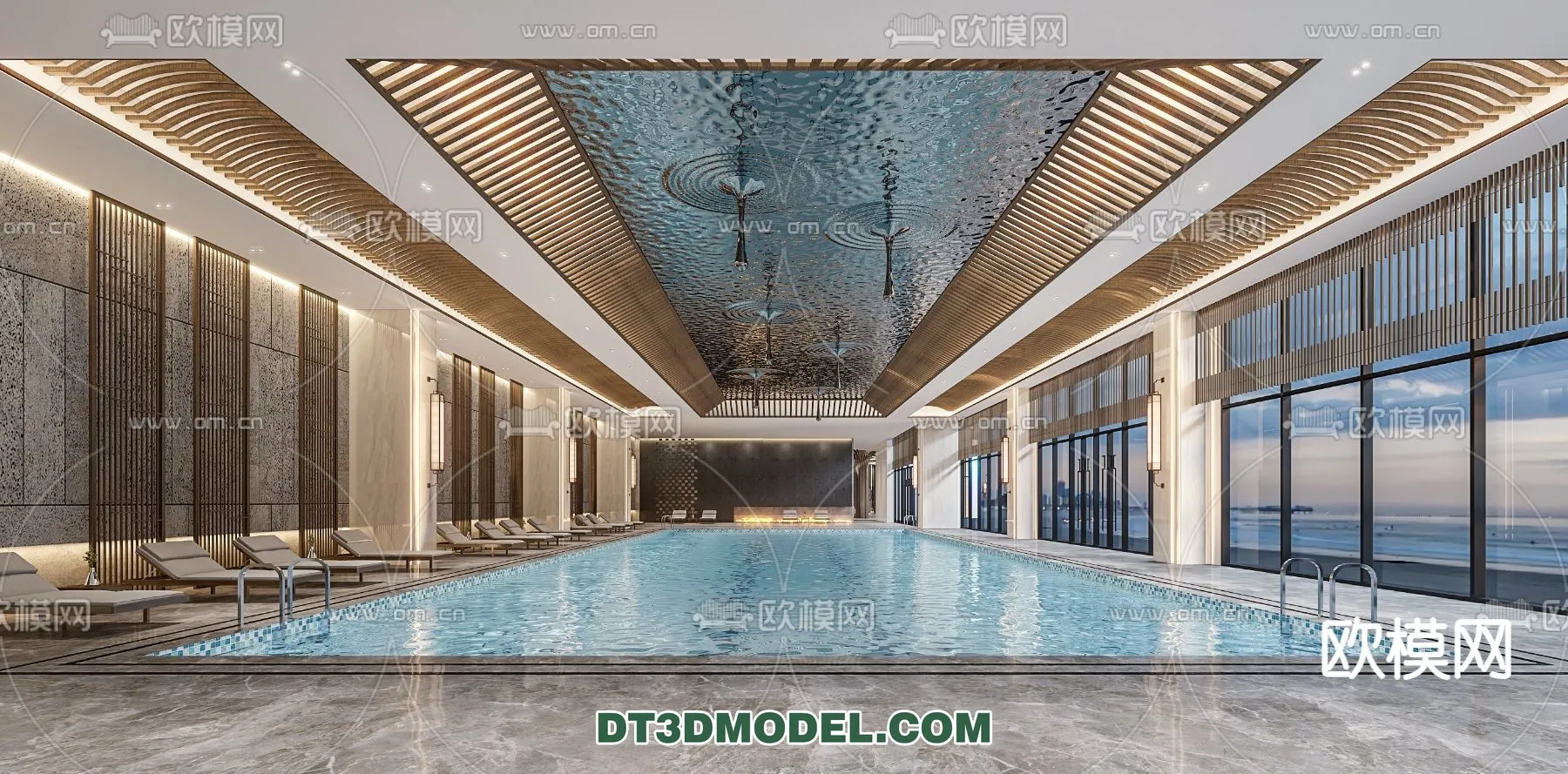 DECOR HELPER – EXTERIOR – POOL – VRAY / CORONA – 3D MODEL – 1023