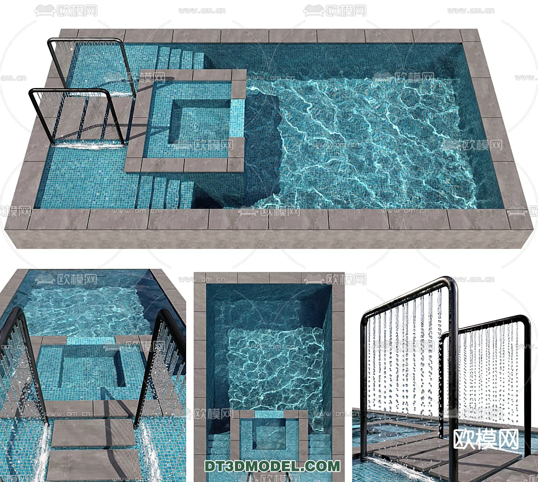 DECOR HELPER – EXTERIOR – POOL – VRAY / CORONA – 3D MODEL – 1031