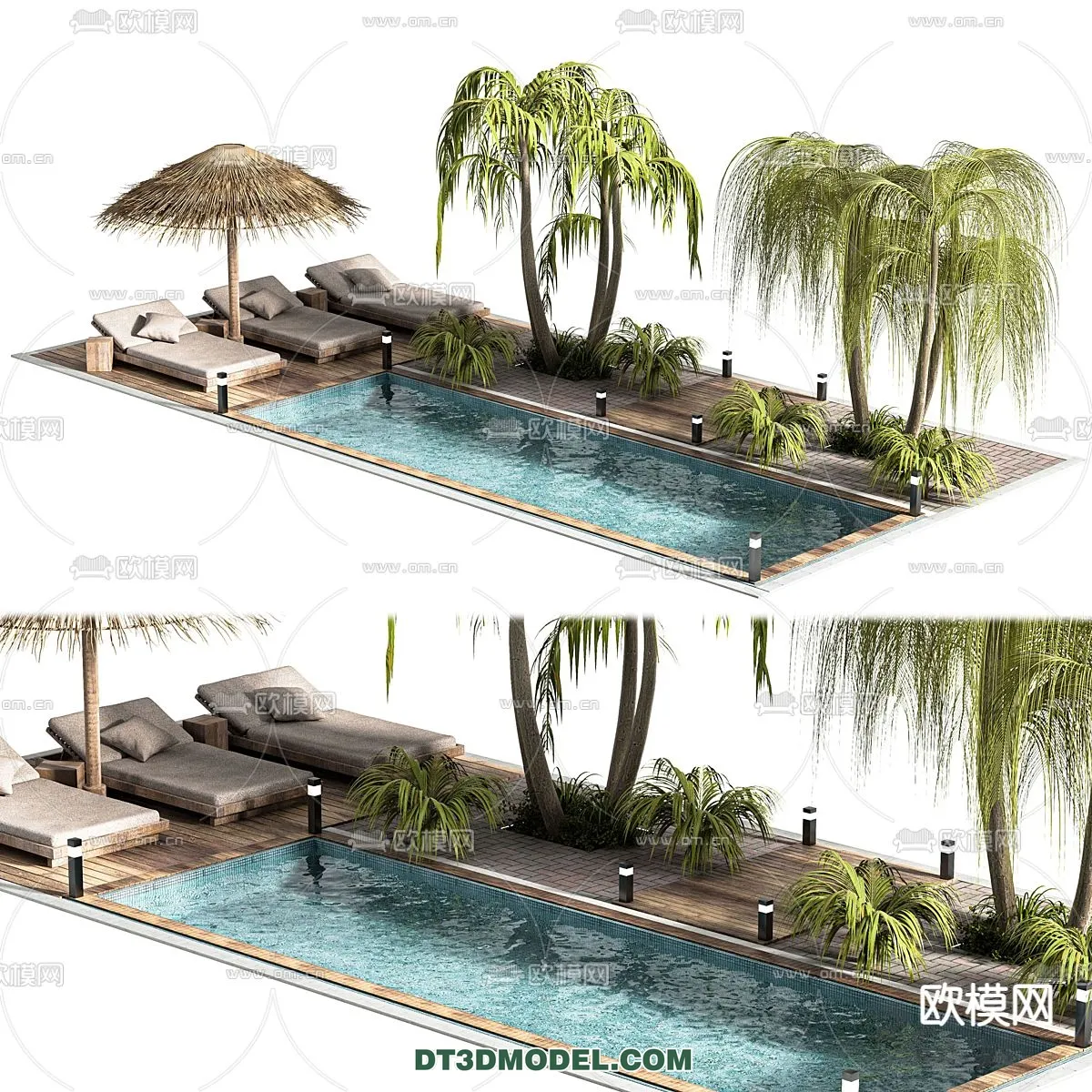 DECOR HELPER – EXTERIOR – POOL – VRAY / CORONA – 3D MODEL – 1042