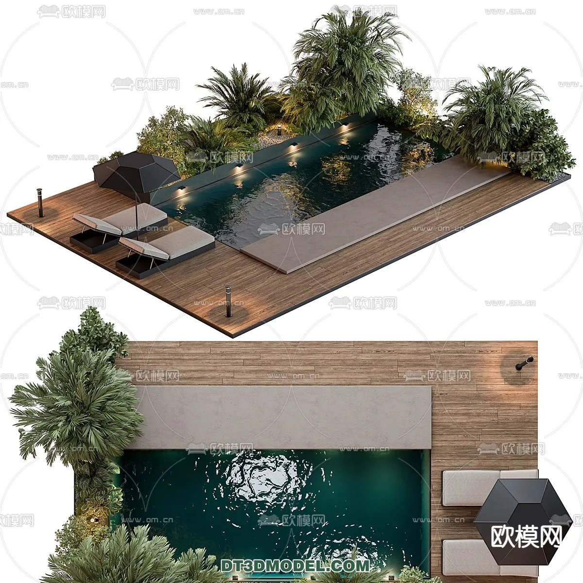 DECOR HELPER – EXTERIOR – POOL – VRAY / CORONA – 3D MODEL – 1047