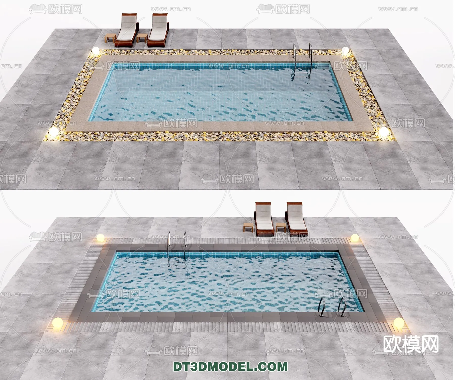 DECOR HELPER – EXTERIOR – POOL – VRAY / CORONA – 3D MODEL – 1052
