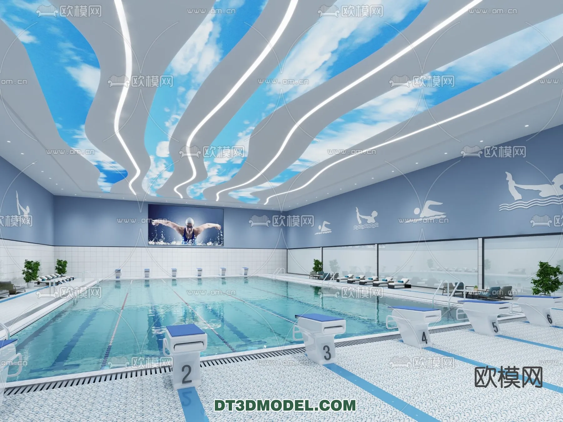 DECOR HELPER – EXTERIOR – POOL – VRAY / CORONA – 3D MODEL – 1061