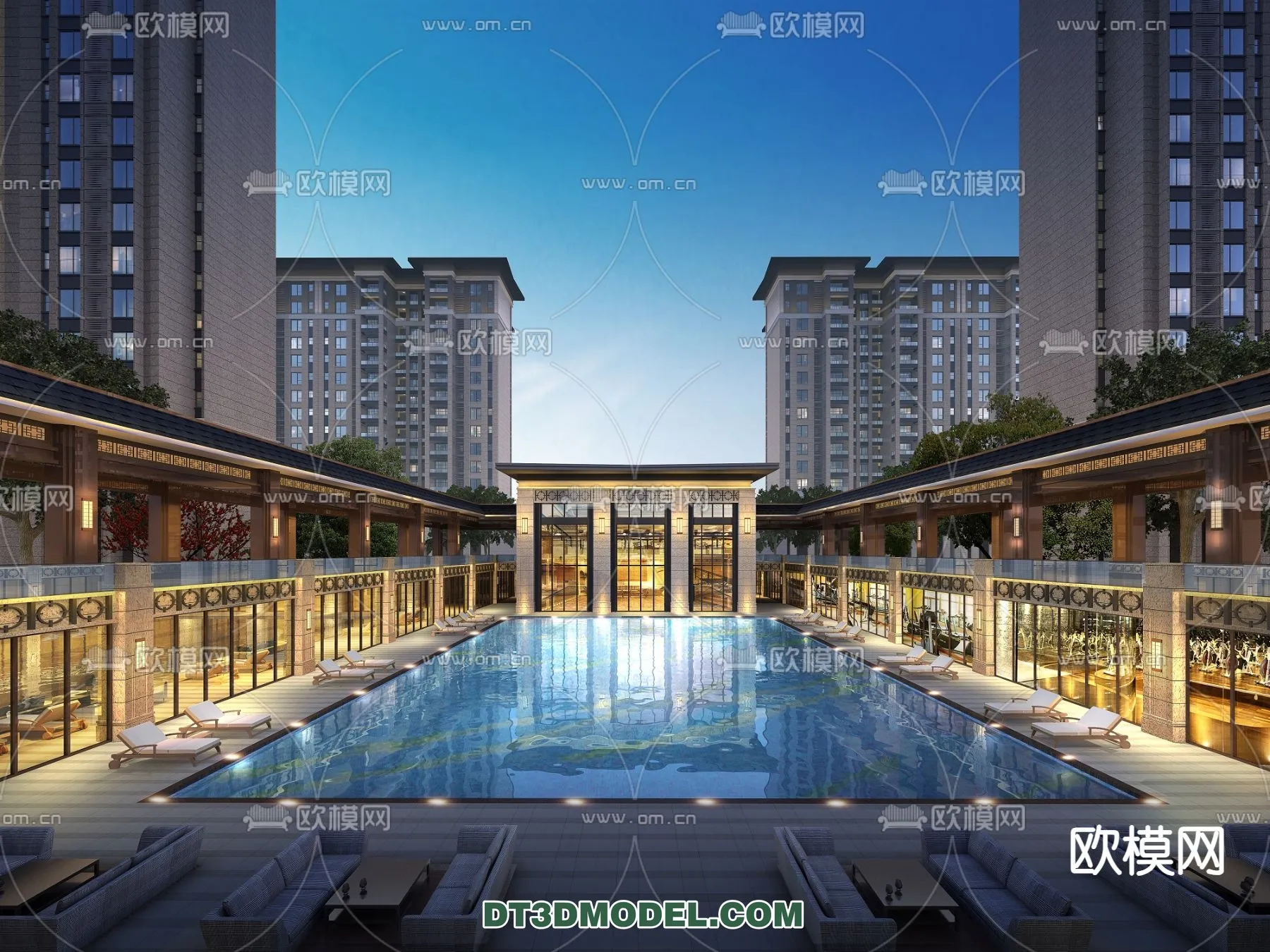 DECOR HELPER – EXTERIOR – POOL – VRAY / CORONA – 3D MODEL – 1066