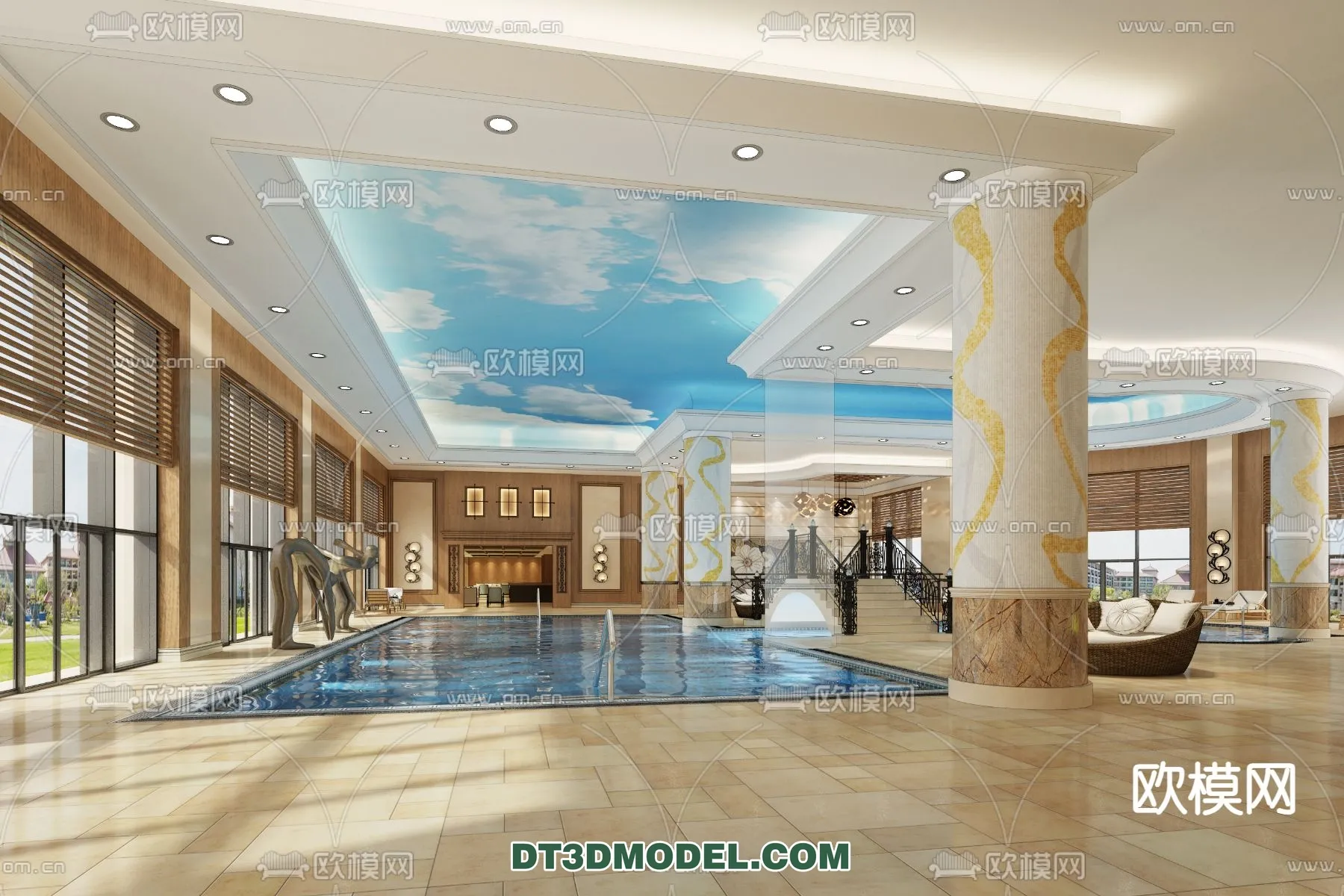 DECOR HELPER – EXTERIOR – POOL – VRAY / CORONA – 3D MODEL – 1070