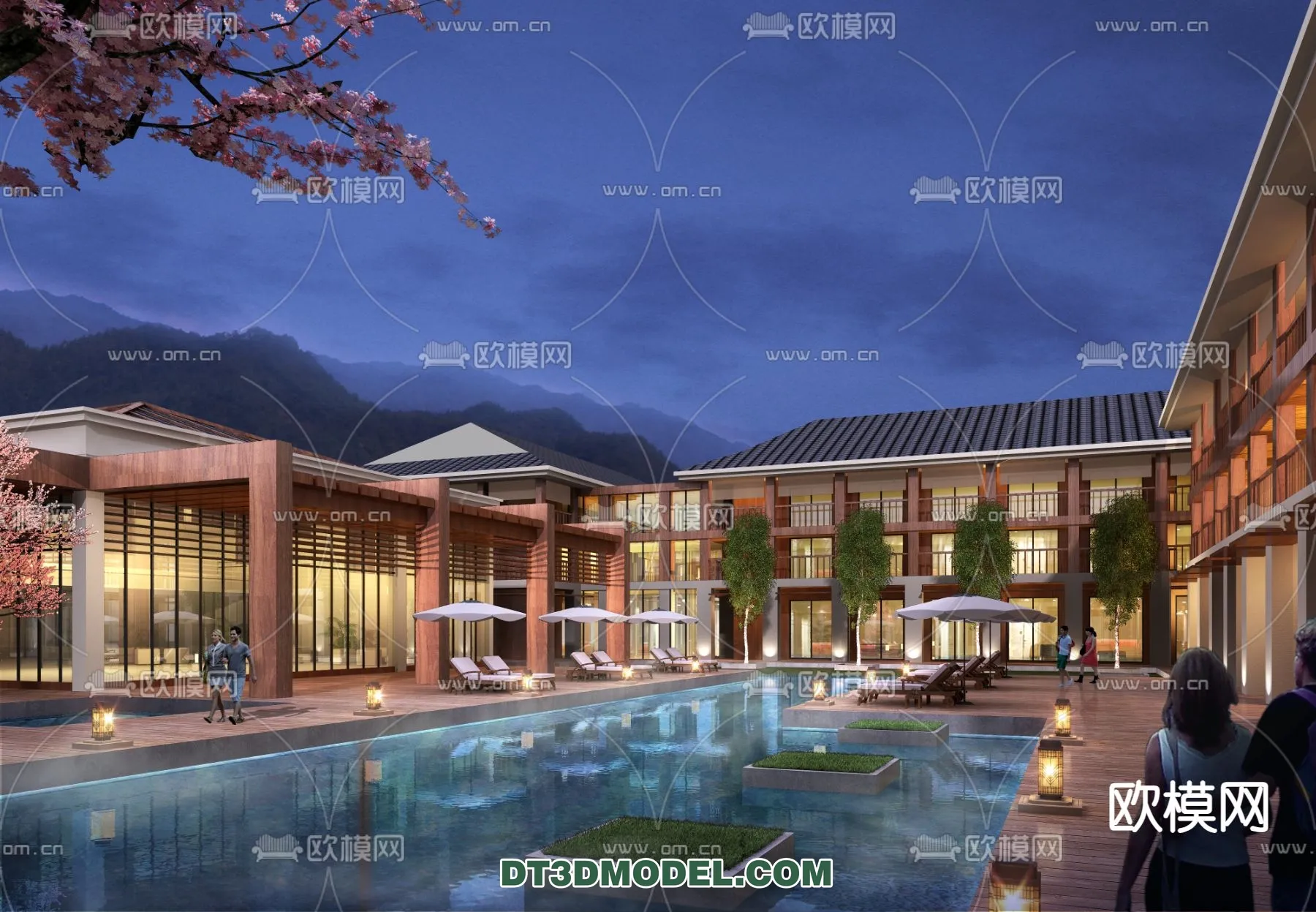 DECOR HELPER – EXTERIOR – POOL – VRAY / CORONA – 3D MODEL – 1082
