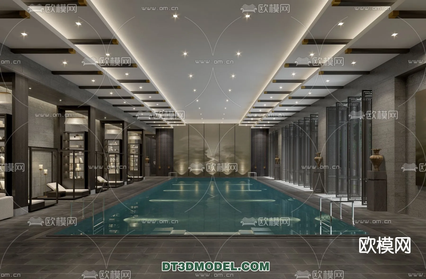 DECOR HELPER – EXTERIOR – POOL – VRAY / CORONA – 3D MODEL – 1084