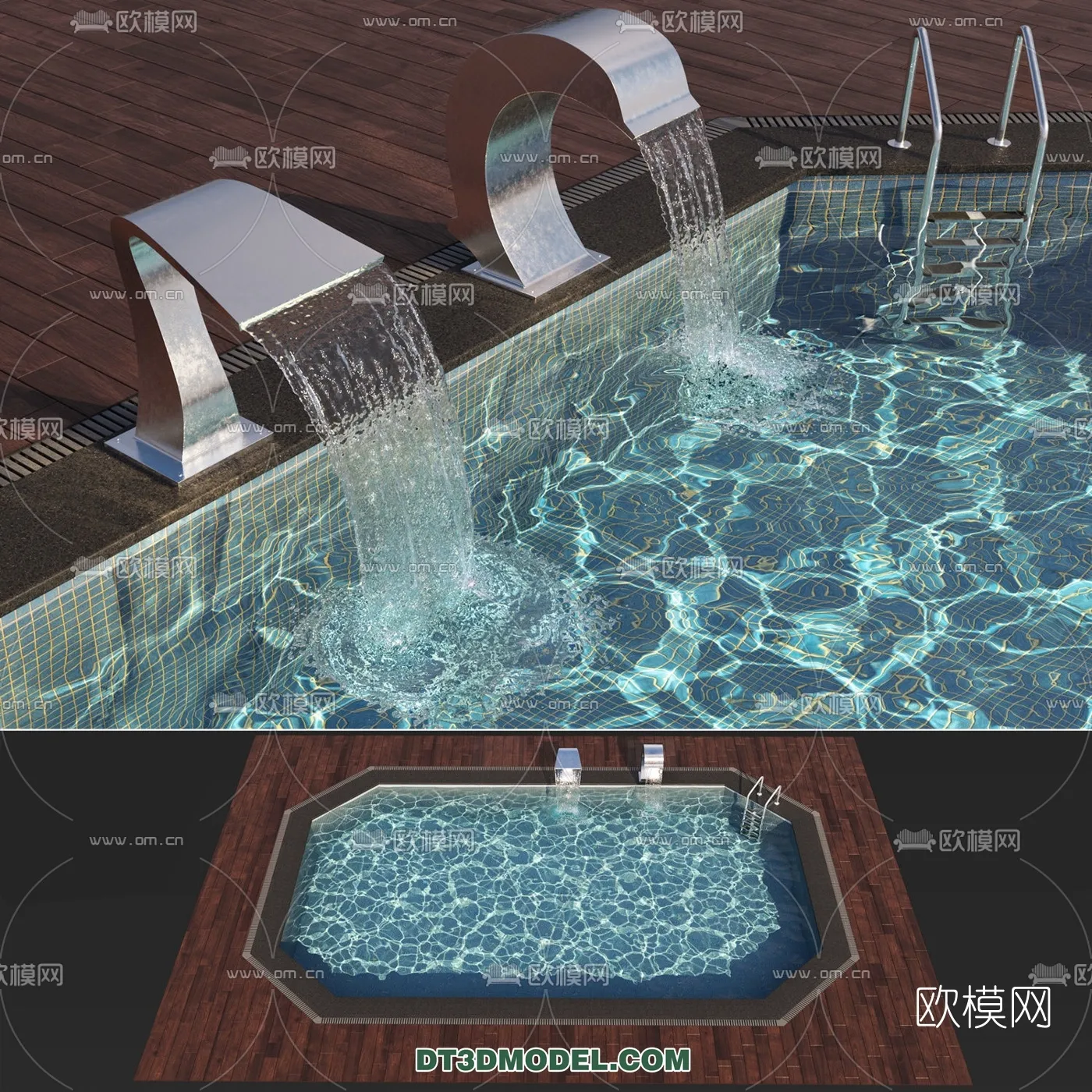DECOR HELPER – EXTERIOR – POOL – VRAY / CORONA – 3D MODEL – 994