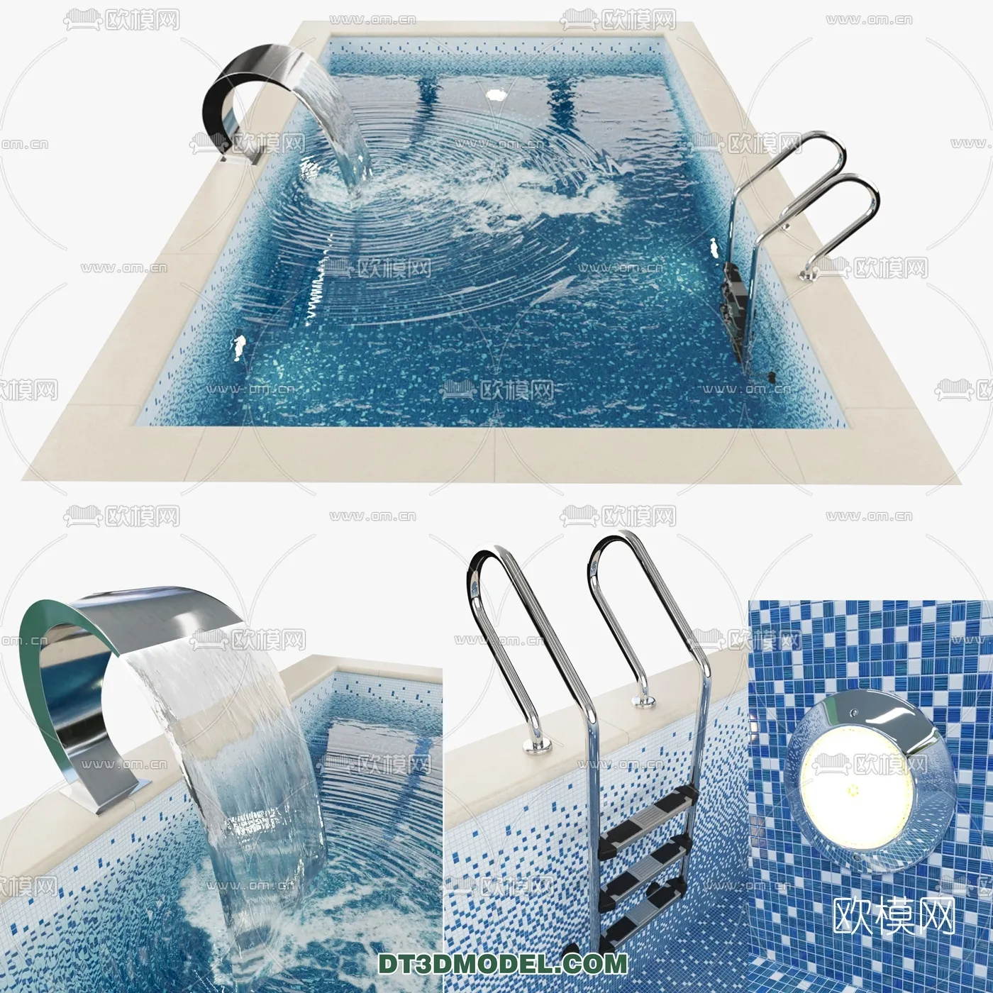 DECOR HELPER – EXTERIOR – POOL – VRAY / CORONA – 3D MODEL – 995