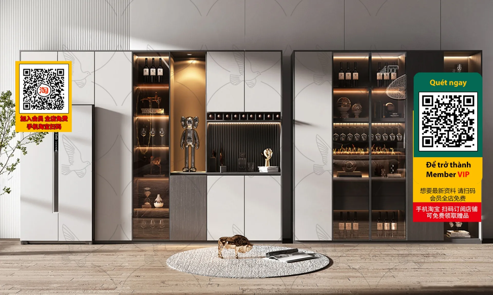 DECOR HELPER – INTERIOR – WINE SHOP – VRAY / CORONA – 3D MODEL – 4200