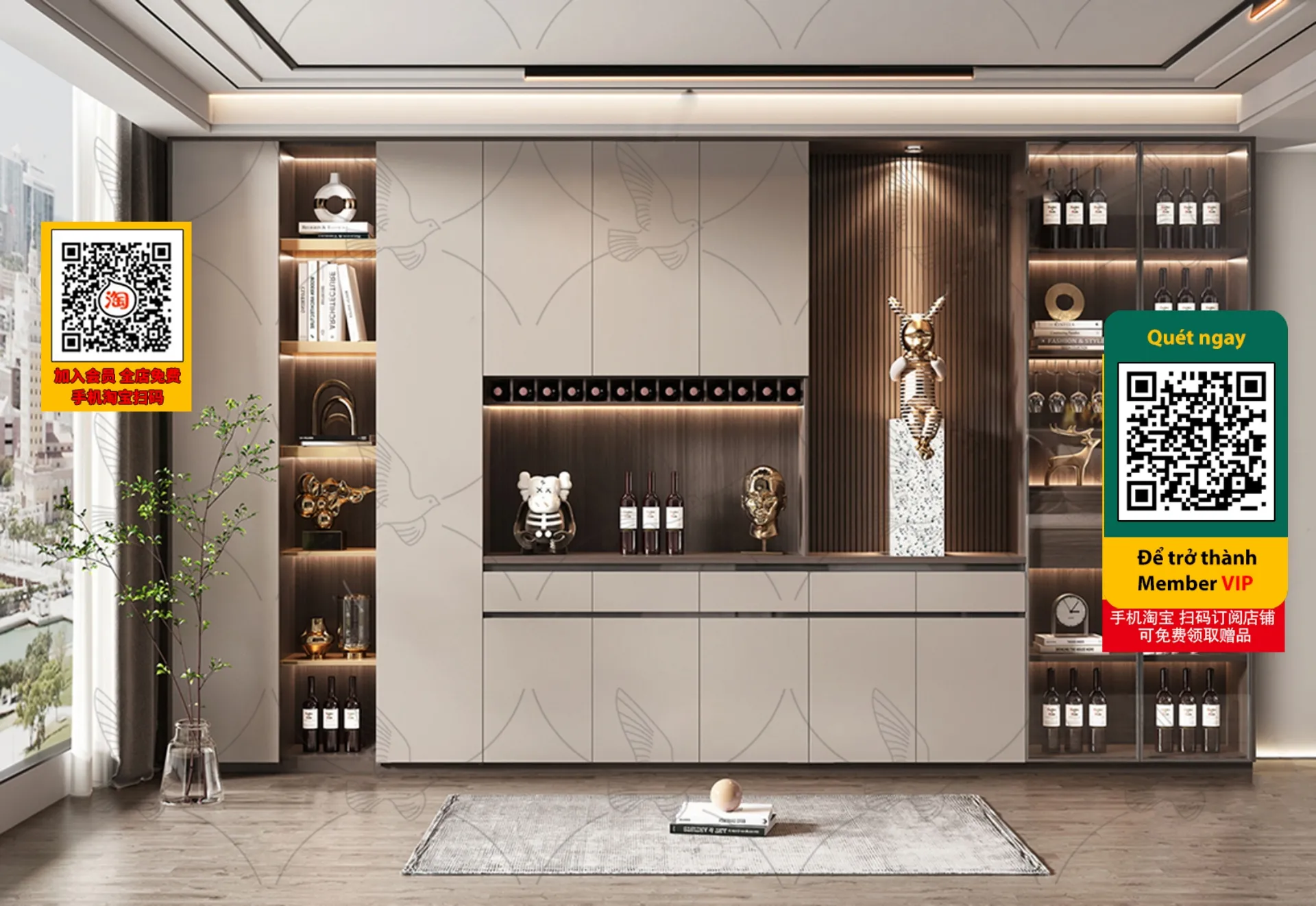 DECOR HELPER – INTERIOR – WINE SHOP – VRAY / CORONA – 3D MODEL – 4206