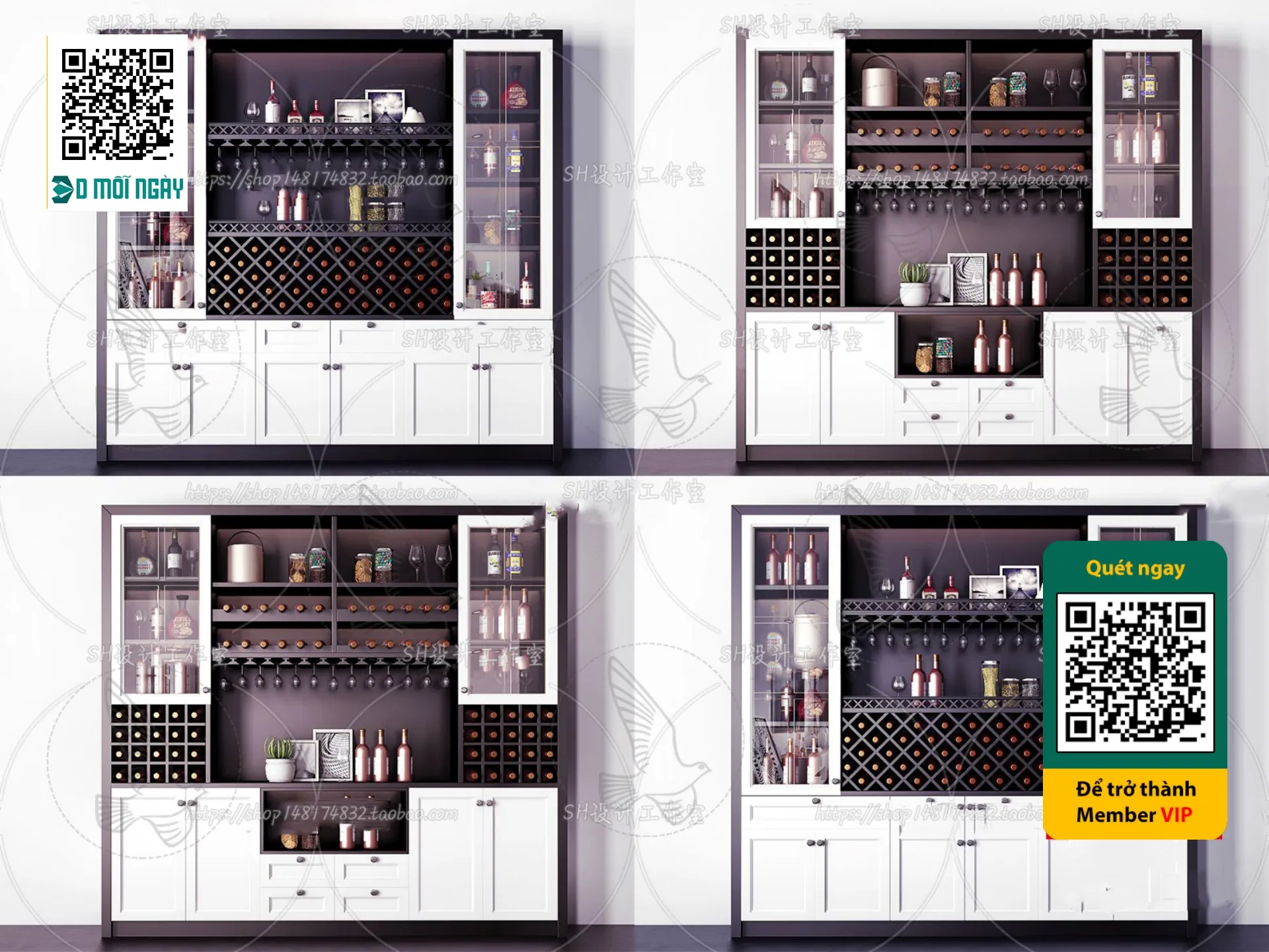 DECOR HELPER – INTERIOR – WINE SHOP – VRAY / CORONA – 3D MODEL – 5170
