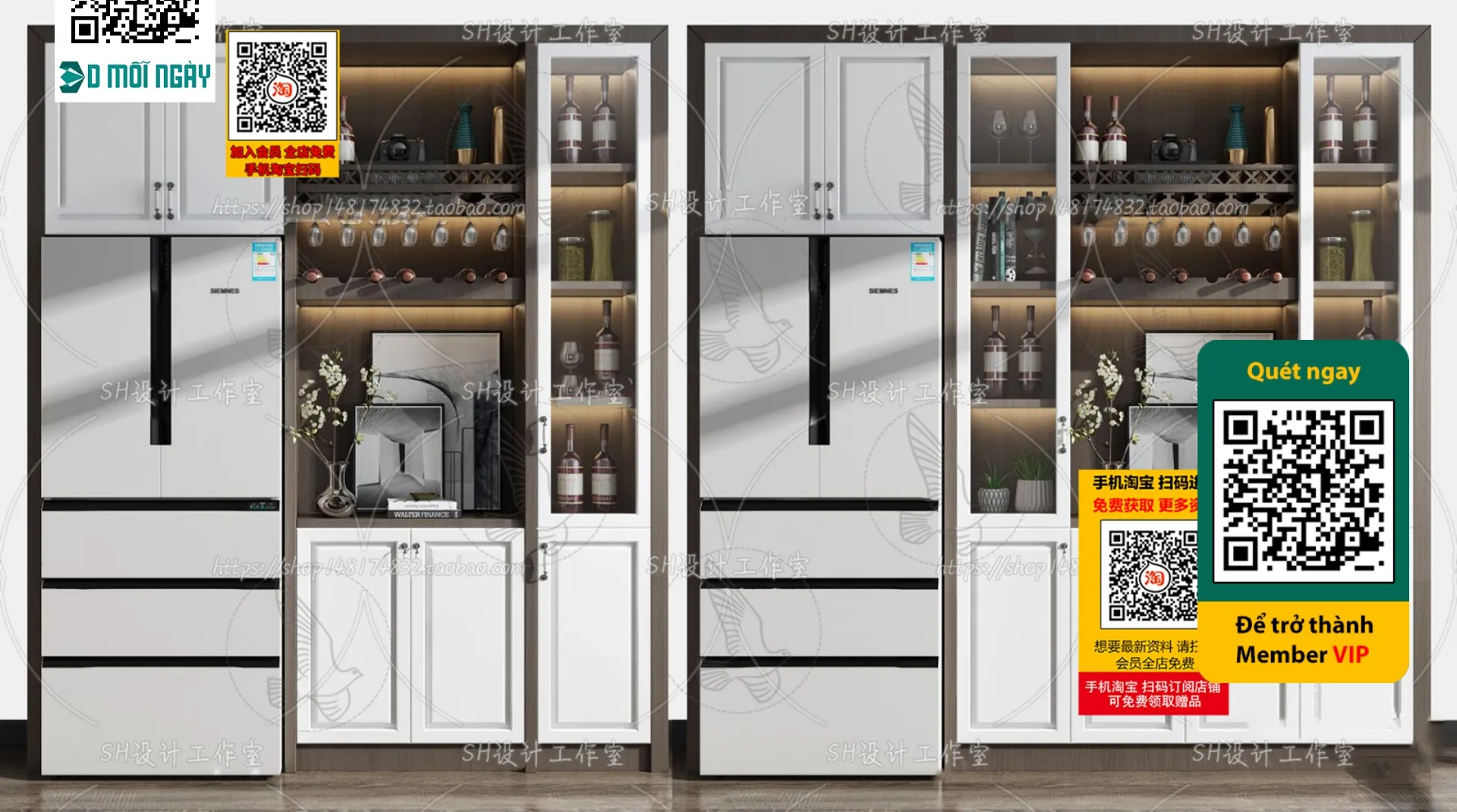 DECOR HELPER – INTERIOR – WINE SHOP – VRAY / CORONA – 3D MODEL – 5174