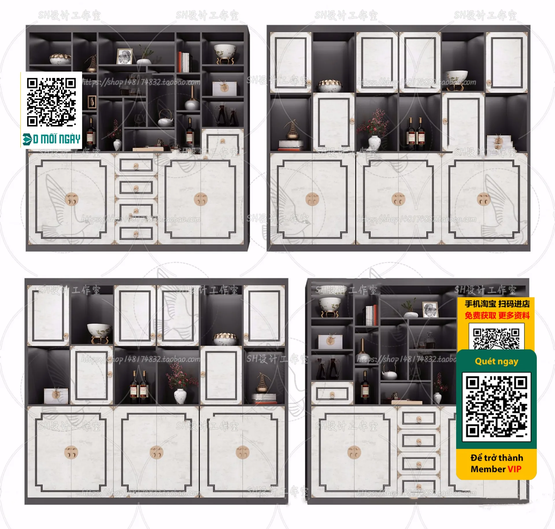 DECOR HELPER – INTERIOR – WINE SHOP – VRAY / CORONA – 3D MODEL – 5182