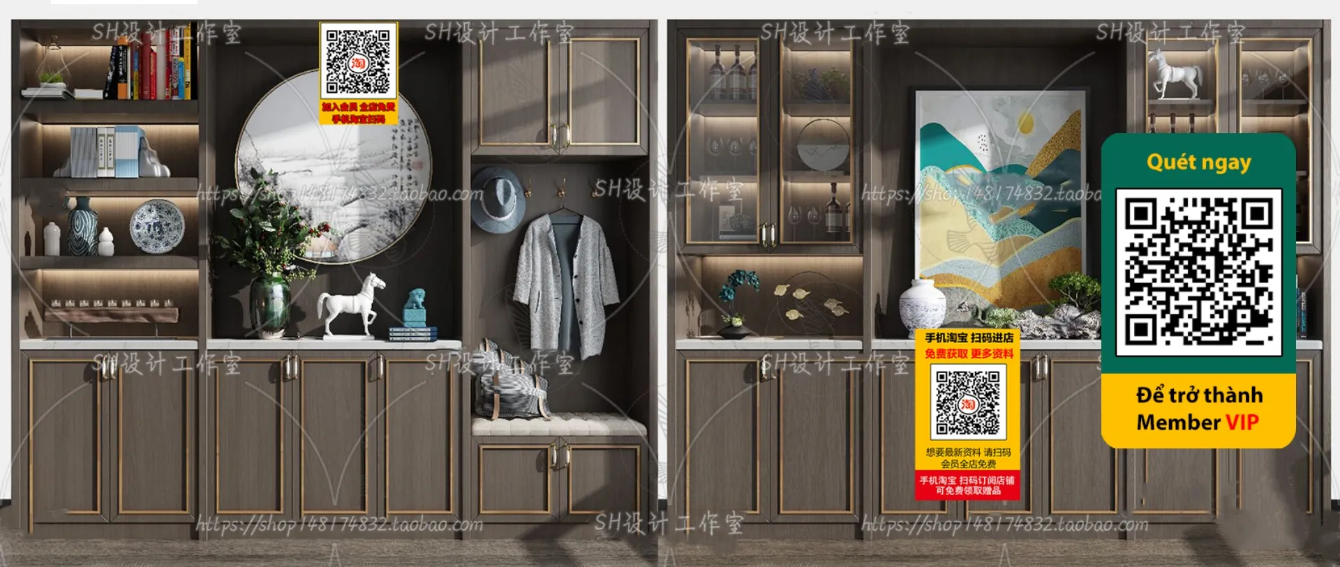 DECOR HELPER – INTERIOR – WINE SHOP – VRAY / CORONA – 3D MODEL – 5194