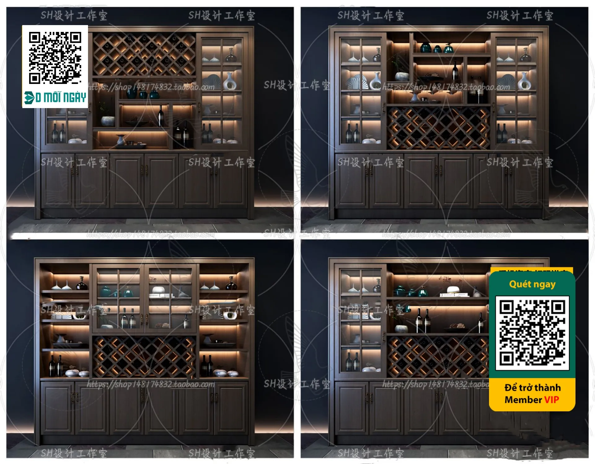 DECOR HELPER – INTERIOR – WINE SHOP – VRAY / CORONA – 3D MODEL – 5206