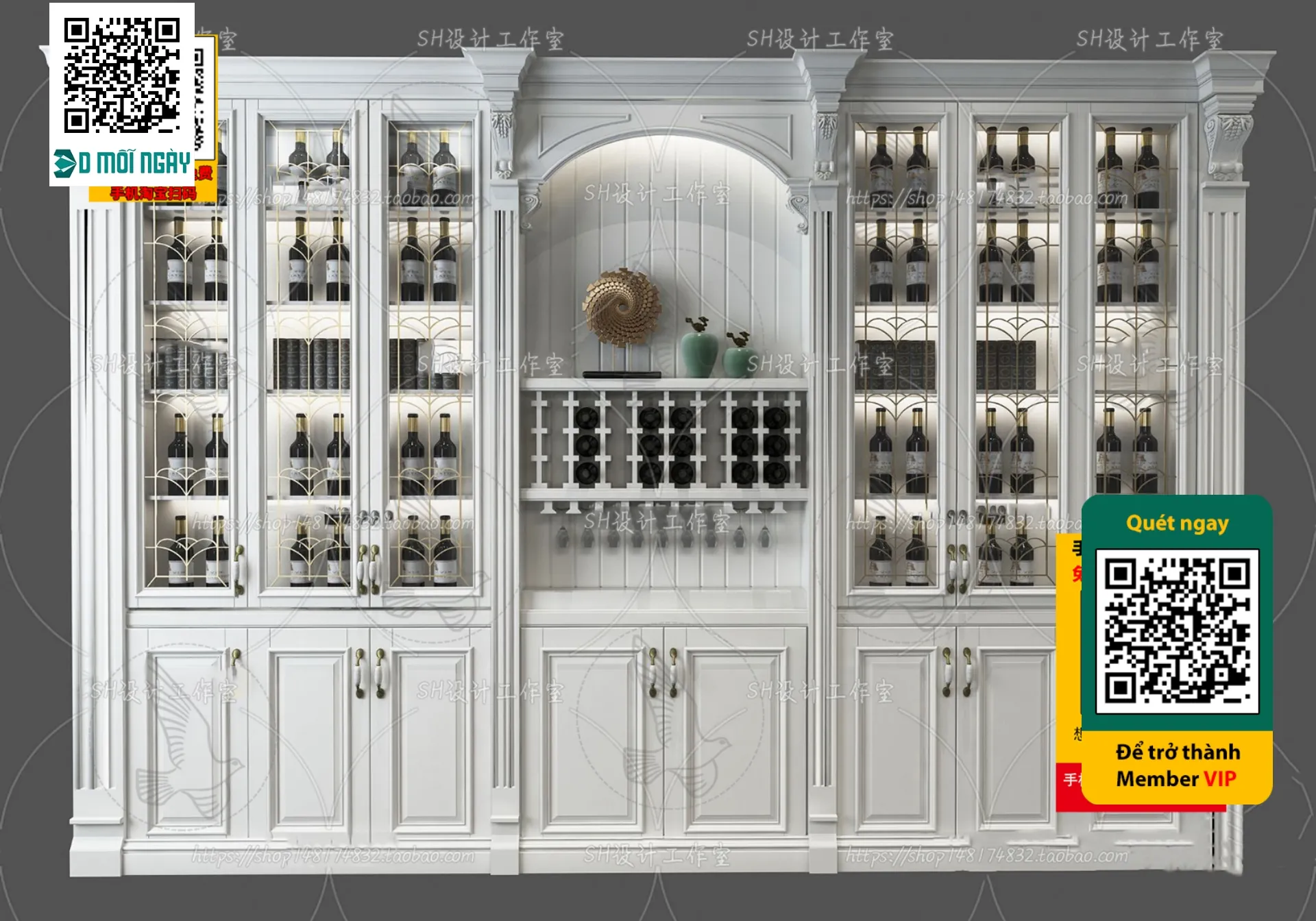 DECOR HELPER – INTERIOR – WINE SHOP – VRAY / CORONA – 3D MODEL – 5226