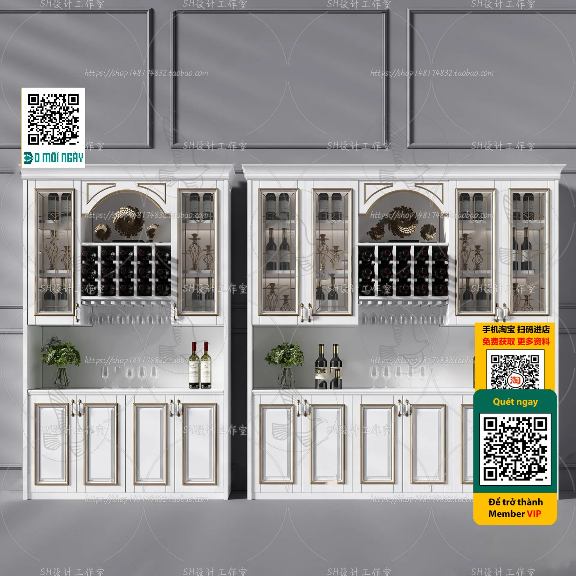 DECOR HELPER – INTERIOR – WINE SHOP – VRAY / CORONA – 3D MODEL – 5236