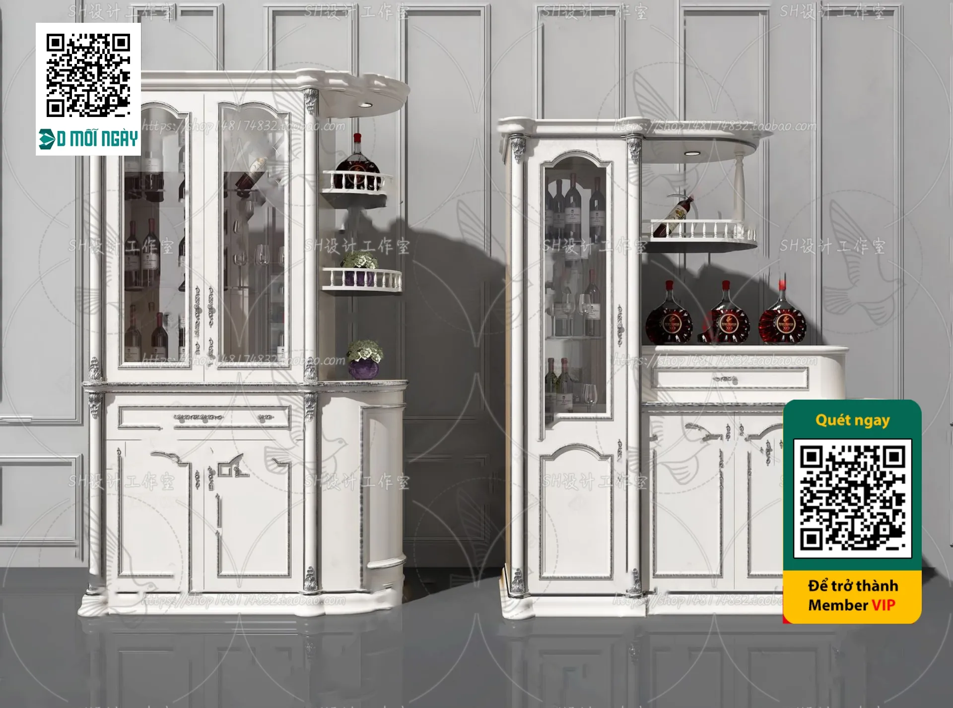 DECOR HELPER – INTERIOR – WINE SHOP – VRAY / CORONA – 3D MODEL – 5239