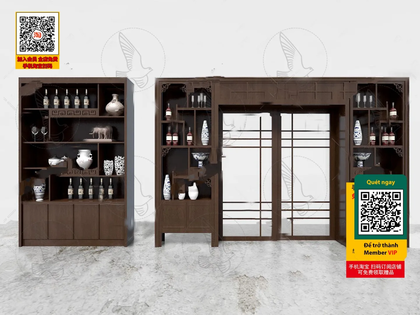 DECOR HELPER – INTERIOR – WINE SHOP – VRAY / CORONA – 3D MODEL – 5617