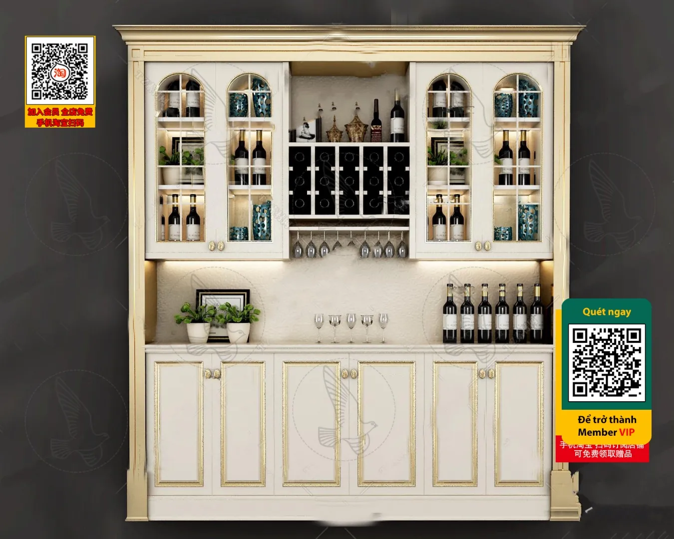 DECOR HELPER – INTERIOR – WINE SHOP – VRAY / CORONA – 3D MODEL – 5620