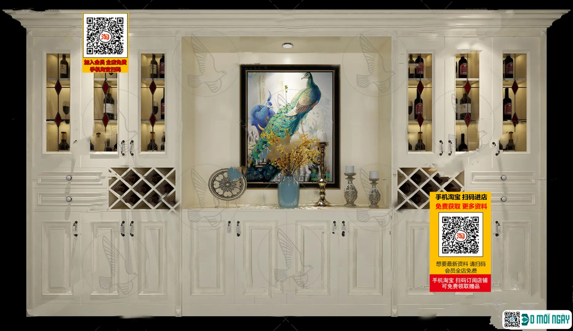 DECOR HELPER – INTERIOR – WINE SHOP – VRAY / CORONA – 3D MODEL – 5623