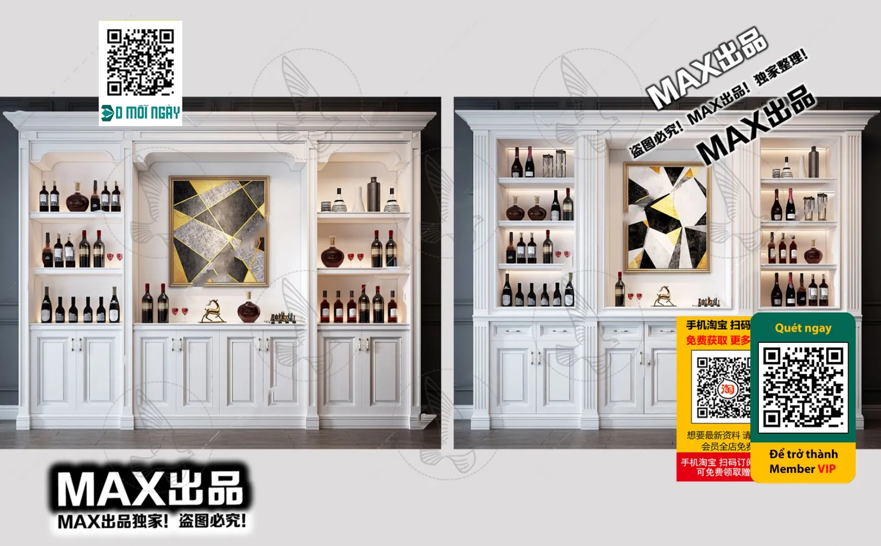 DECOR HELPER – INTERIOR – WINE SHOP – VRAY / CORONA – 3D MODEL – 5766