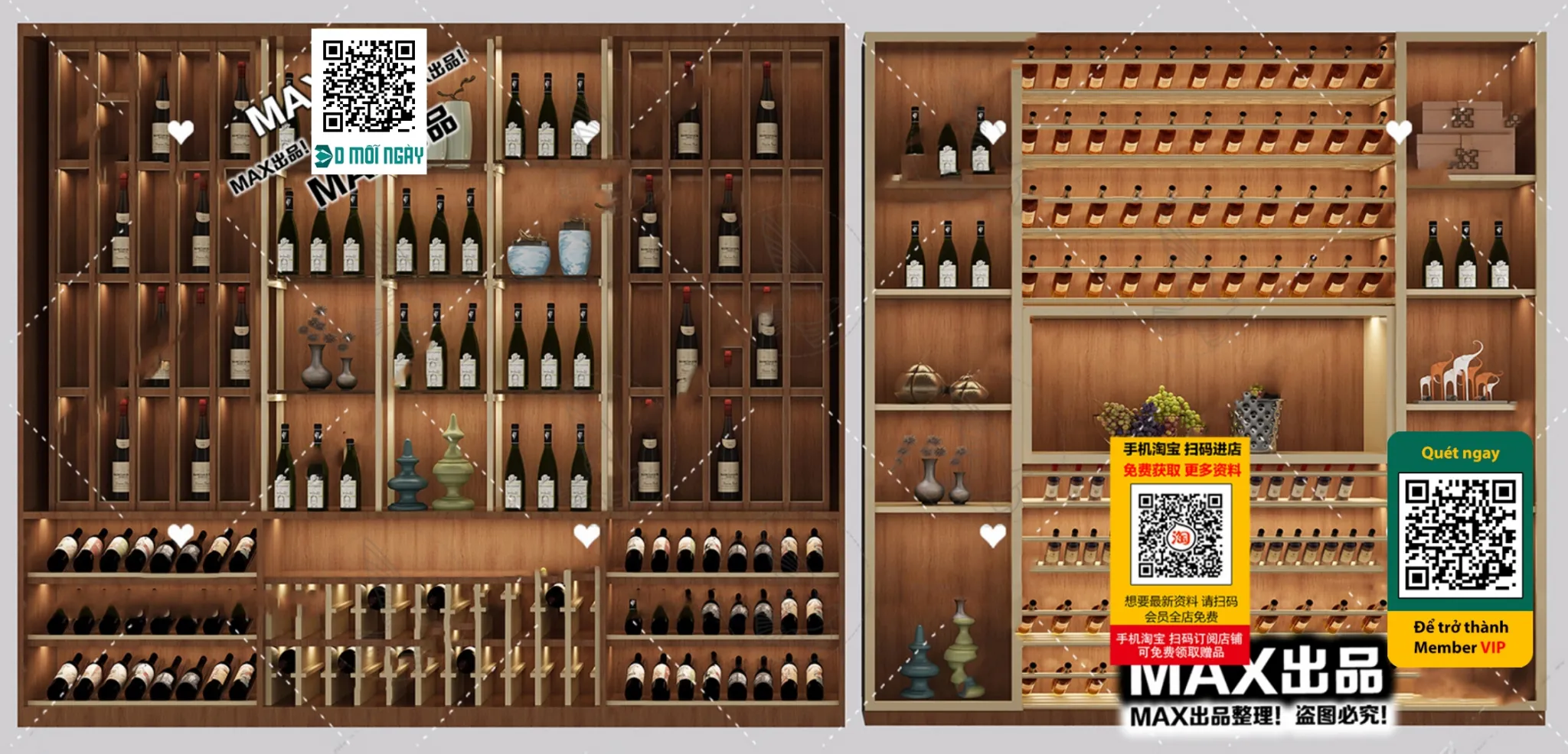 DECOR HELPER – INTERIOR – WINE SHOP – VRAY / CORONA – 3D MODEL – 5789