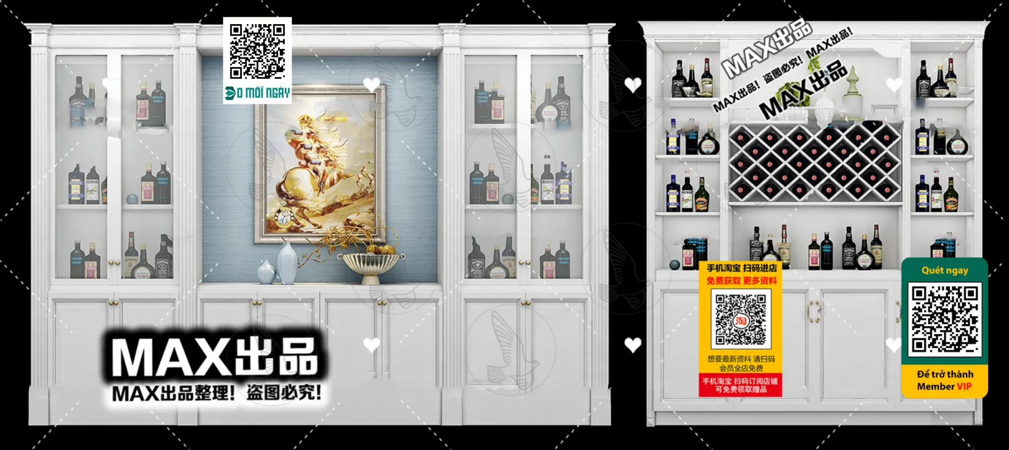 DECOR HELPER – INTERIOR – WINE SHOP – VRAY / CORONA – 3D MODEL – 5794