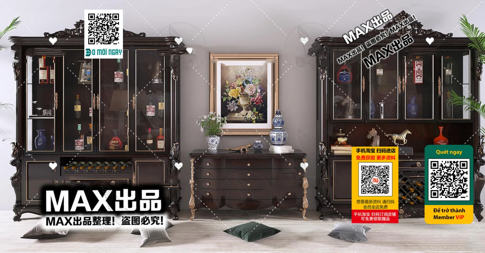 DECOR HELPER – INTERIOR – WINE SHOP – VRAY / CORONA – 3D MODEL – 5813