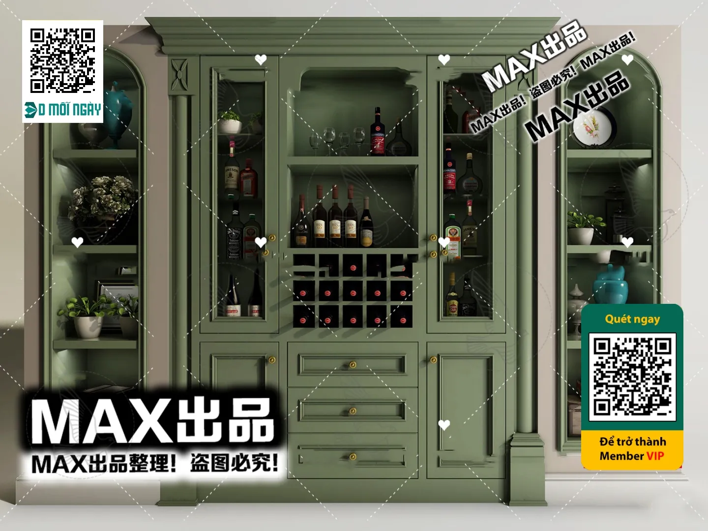 DECOR HELPER – INTERIOR – WINE SHOP – VRAY / CORONA – 3D MODEL – 5817