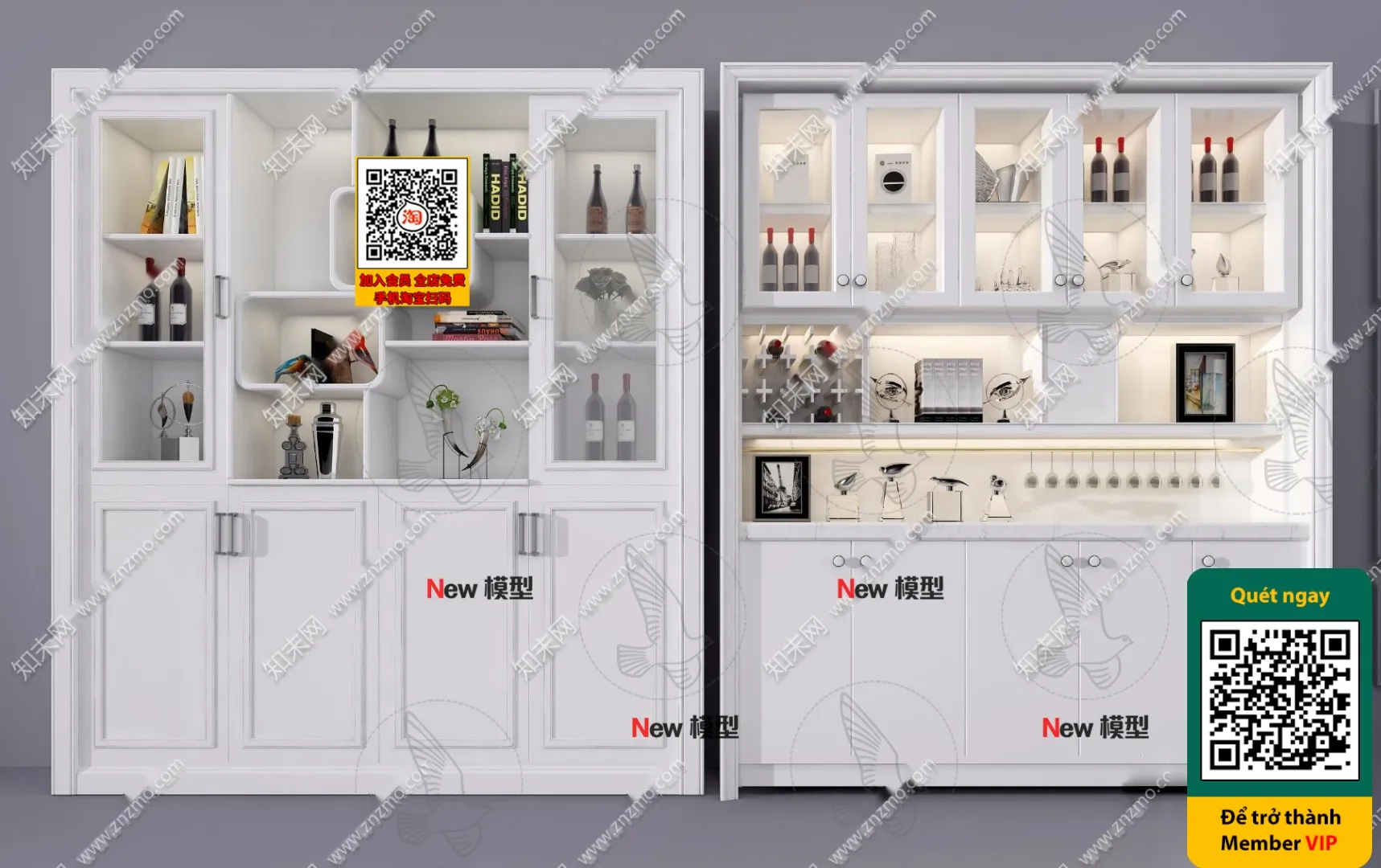 DECOR HELPER – INTERIOR – WINE SHOP – VRAY / CORONA – 3D MODEL – 6192