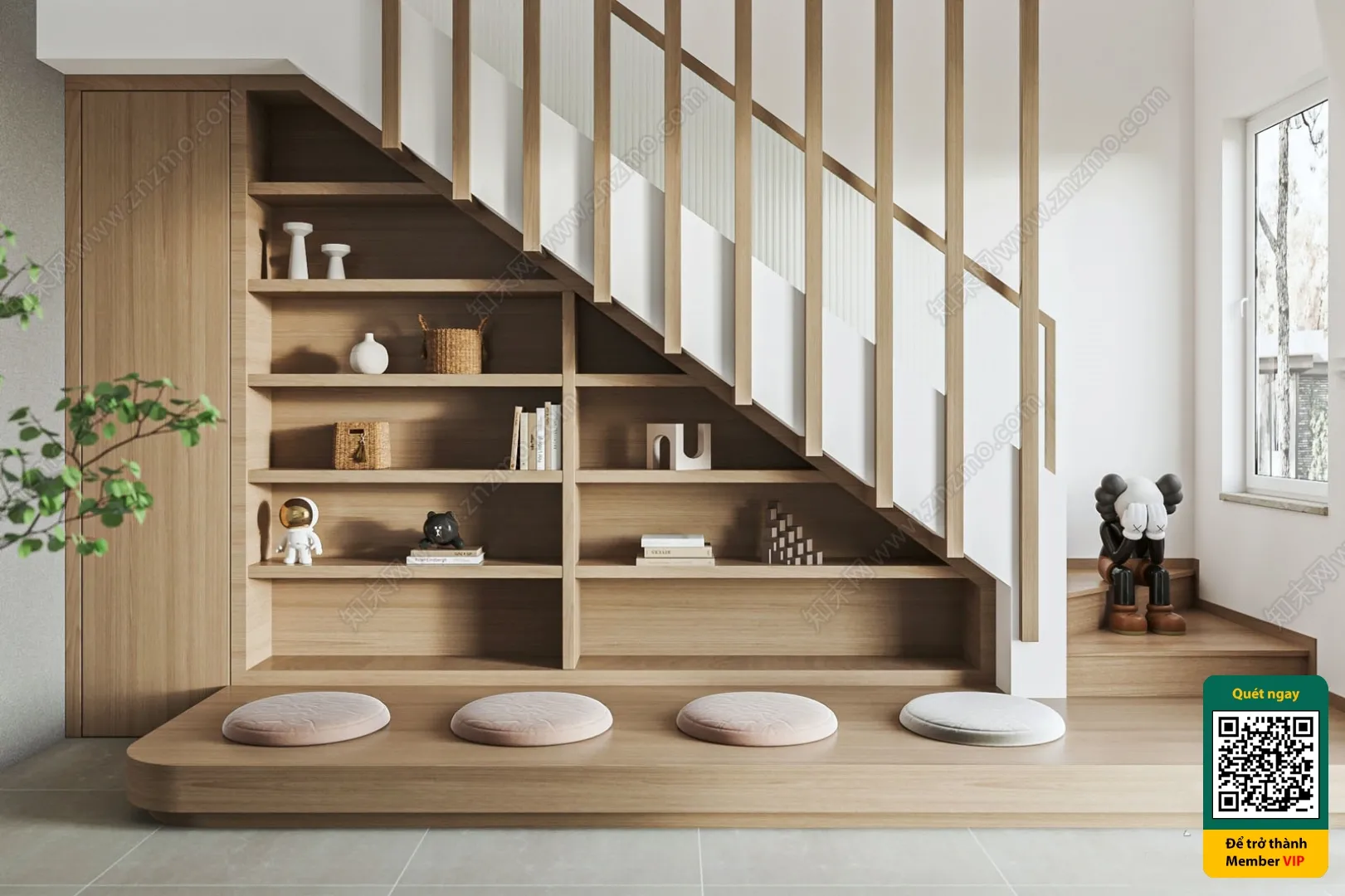 DECOR HELPER – STAIR – VRAY / CORONA – 3D MODEL – 4167