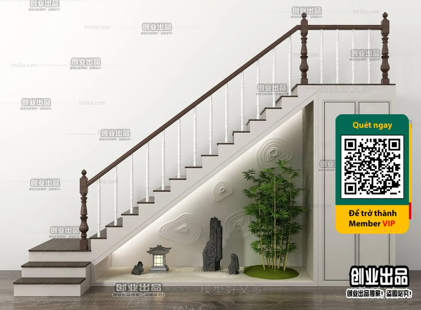 DECOR HELPER – STAIR – VRAY / CORONA – 3D MODEL – 4509