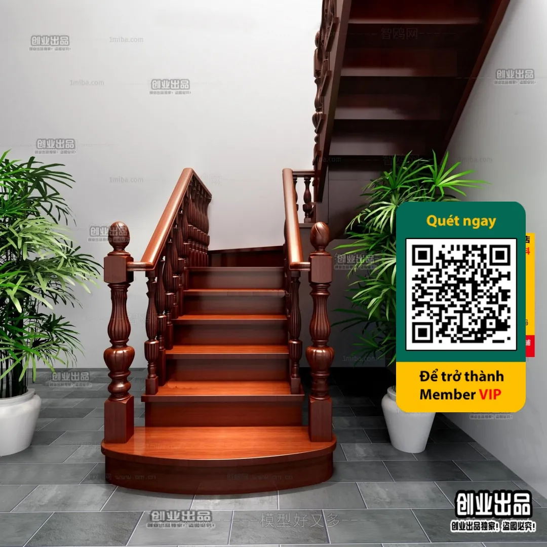 DECOR HELPER – STAIR – VRAY / CORONA – 3D MODEL – 4511