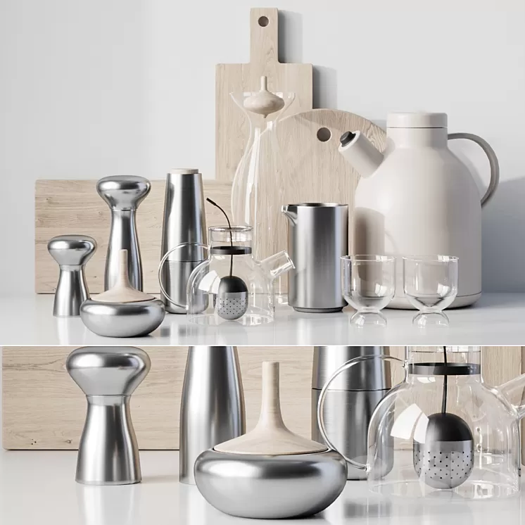 Decor Kitchen set 4 3D Model Decor Kitchen set 4 3D Model