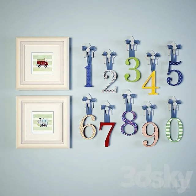 decor. numbers 3DModel decor. numbers 3DModel