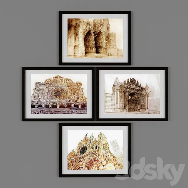 Decor Paintings Frame 3DModel Decor Paintings Frame 3DModel
