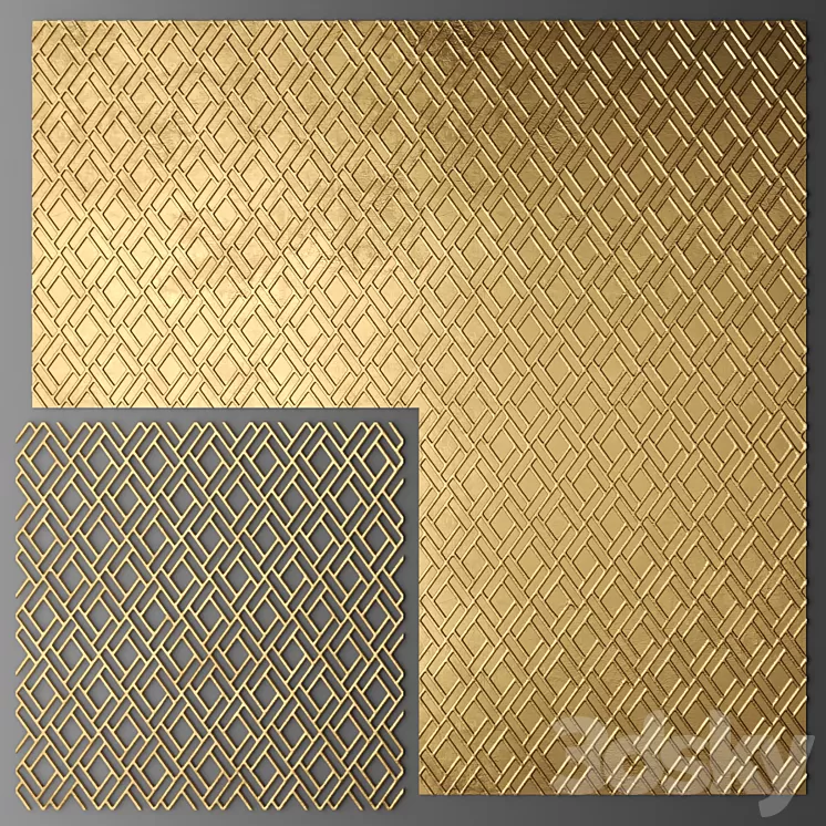 Decor. Panel. Lattice. 3D Model