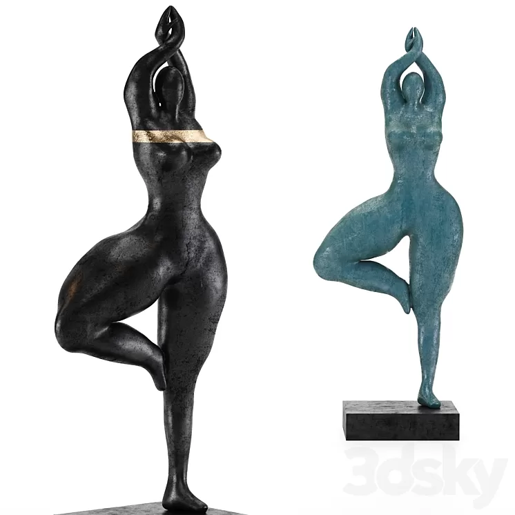 Decor People Art SET40 3D Model Free Download