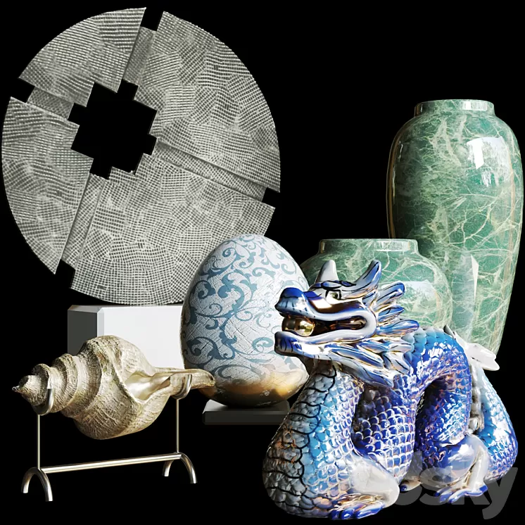 Decor. Porcelain 3D Model Free Download Decor. Porcelain 3D Model Free Download