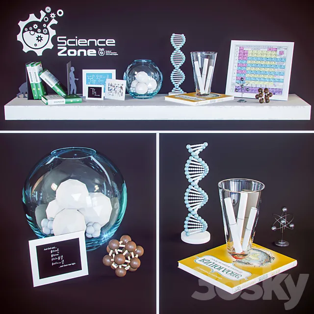 Decor Science Set_01 3D Model