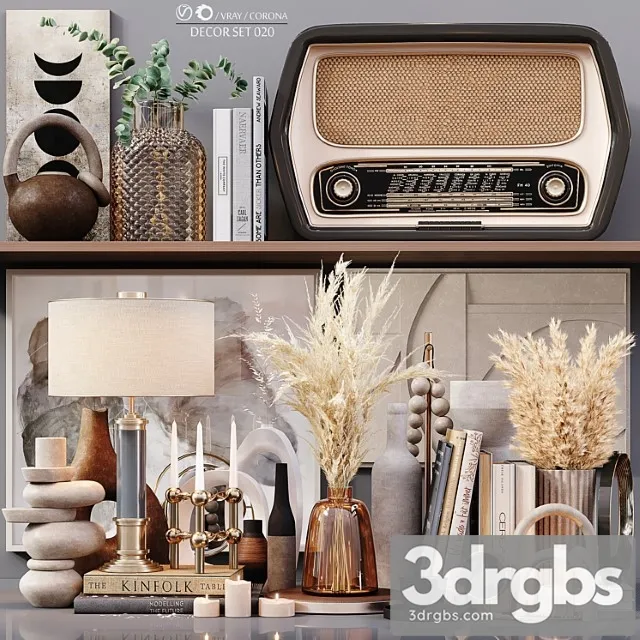 Decor Set 020 3D Model Download Decor Set 020 3D Model Download