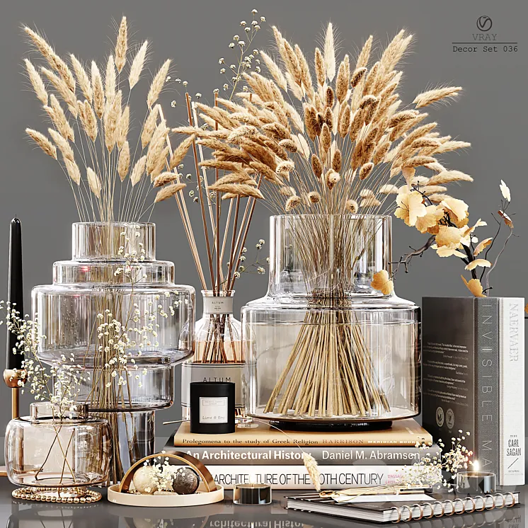 Decor Set 036 3D Model Free Download Decor Set 036 3D Model Free Download