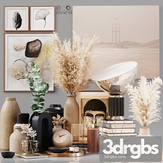 Decor Set 039 3D Model Download