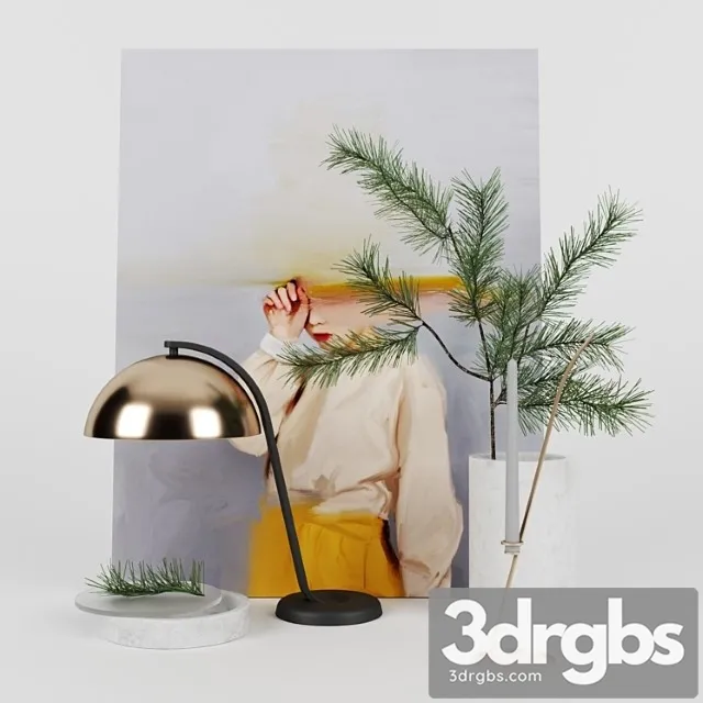 Decor Set 04 2 3D Model Download