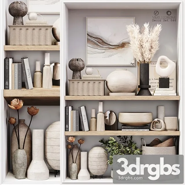 Decor set 046 3D Model Download