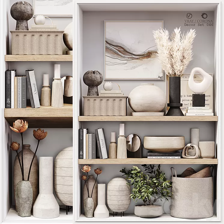 Decor Set 046 3D Model Free Download